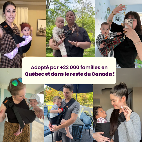 Porte-Bébé Bandoulière & Ergonomique