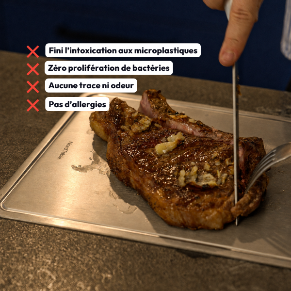 NordTable® Planche certifiée Titane pur