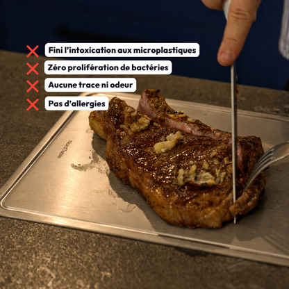 NordTable® Planche certifiée Titane pur