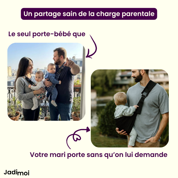 Porte-Bébé Bandoulière & Ergonomique