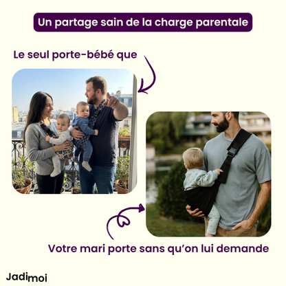 Porte-Bébé Bandoulière & Ergonomique