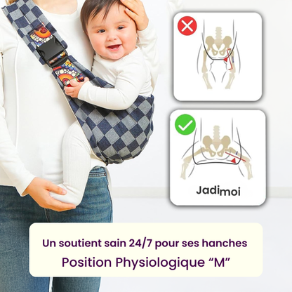 Porte-Bébé Bandoulière & Ergonomique